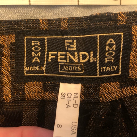 Vintage Fendi Jeans FF Zucca Monogram Pants - Picture 3 of 7